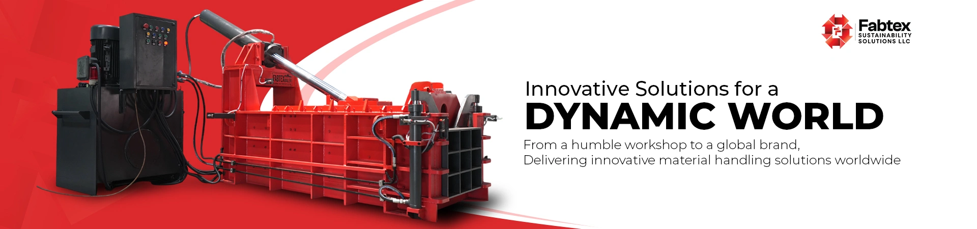 Industrial baling and recycling equipment manufactured