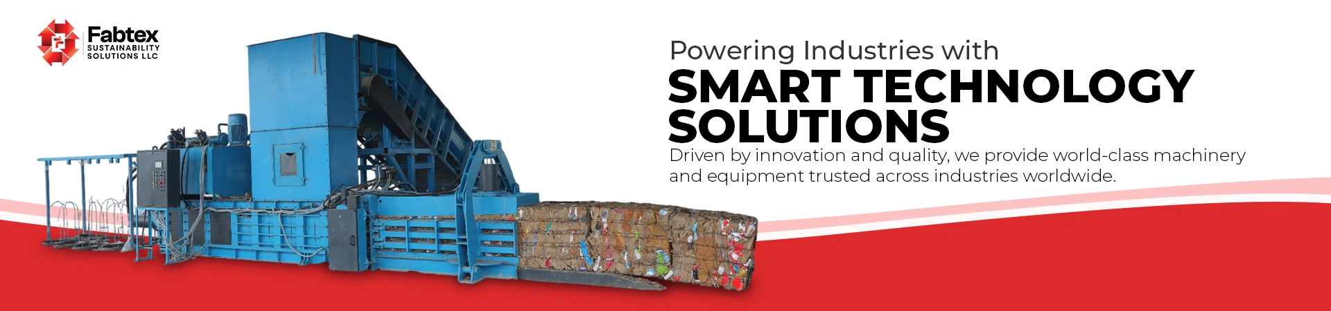 Industrial waste recycling machinery used in manufacturing facilities