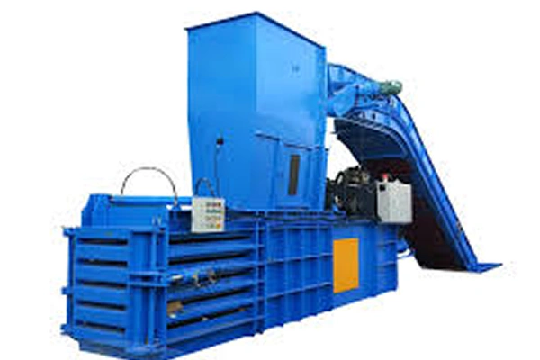 Semi automatic baler for efficient industrial recycling operations