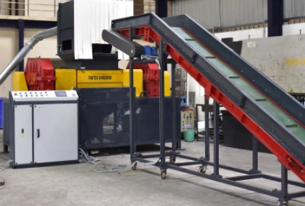 Fabtex Industrial Double Shaft Shredder for Heavy Duty Waste Size Reduction